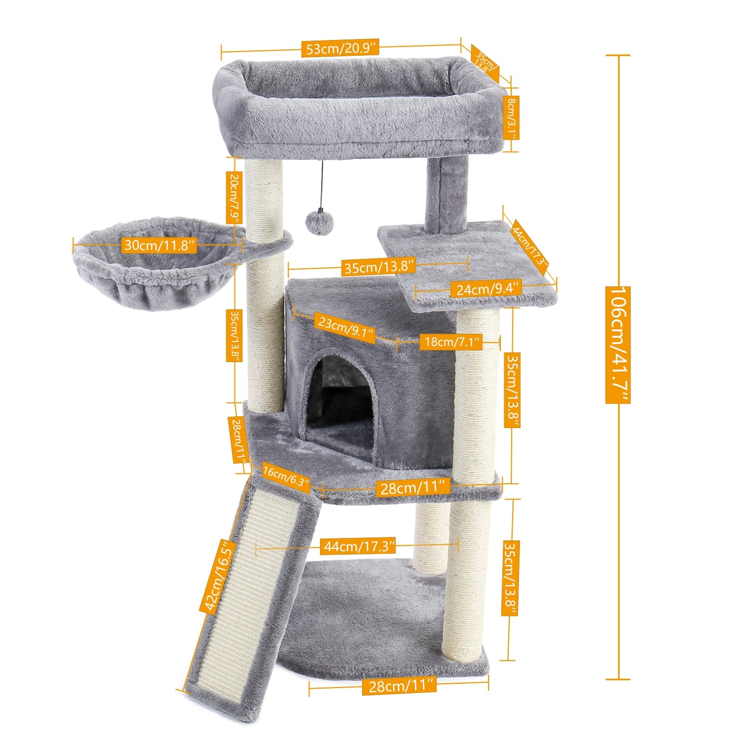 A Must Have 2022 Design Luxury Cat Climbing Frame, Multi-Layer Scratching Post