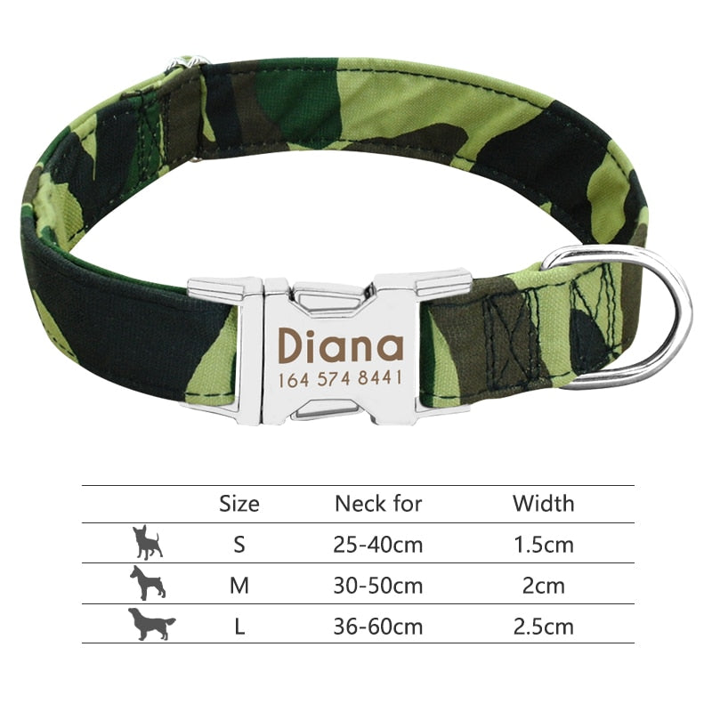 Best Seller! Personalized Pet Collar Engraved ID, Tag, Nameplate Reflective, for Small Medium Large Dogs