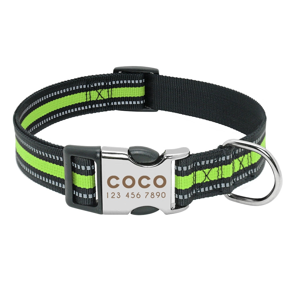 Best Seller! Personalized Pet Collar Engraved ID, Tag, Nameplate Reflective, for Small Medium Large Dogs