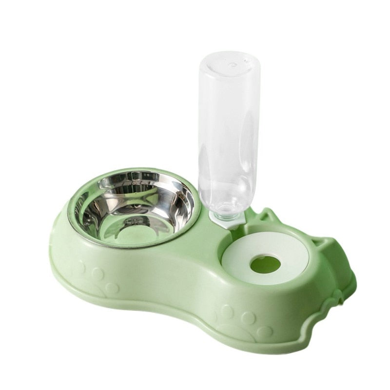 Simple But Efficient, 500ML Pet Bowl With Automatic Water Dispenser, Pet Stainless Steel 3 Bowl