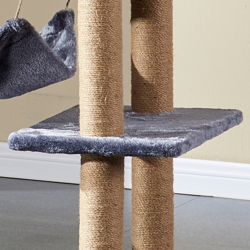 Let Your Cat Have Some Fun With One Of These Amazing Multi-layer Cat Tree Towers With Cozy Perches, Stable Cat Climbing Frame, Cat Scratch Posts, Fully Cover Plush Cloth Cat House