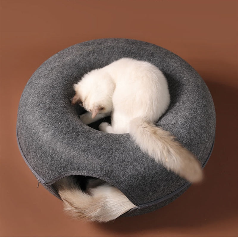 Your Cat Wants Some Fun With This Cat Tunnel Interactive Play Toy, Cat Bed Dual Use, Cat Exercising Products, Cat Training