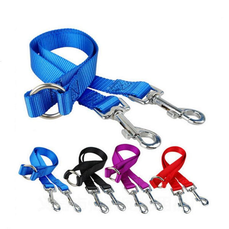 Walk Two Dogs with A Single Lead Double Leashes Coupler Twin Lead Walking Leash