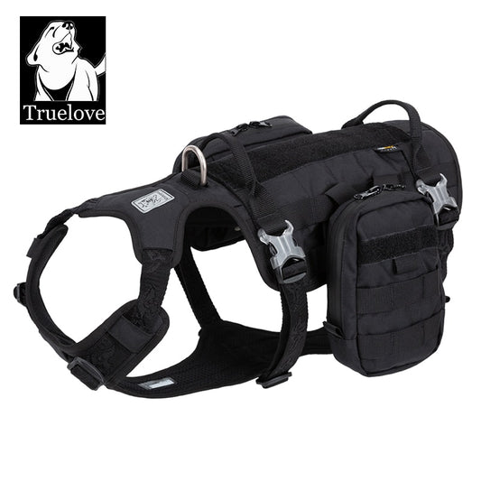 TRUELOVE High Performance Tactical Training Military Backpack, Service Dog Harness with Dupont Cordura Waterproof Fabric YH1805