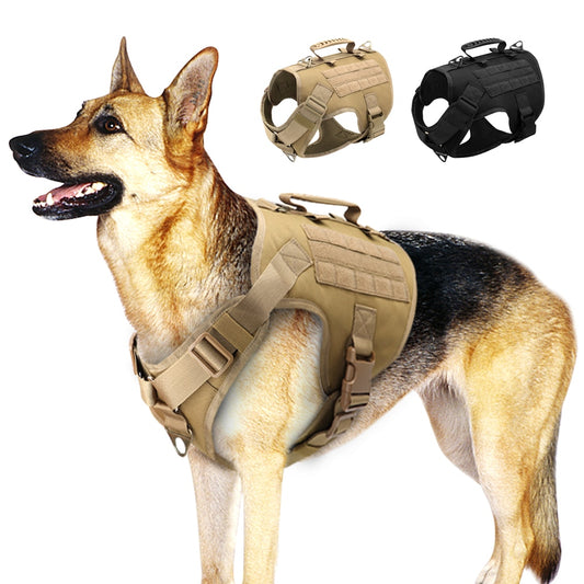 Tactical Dog Harness, Military Training Dog Vest, Harness, Vest For Medium/Large Dogs