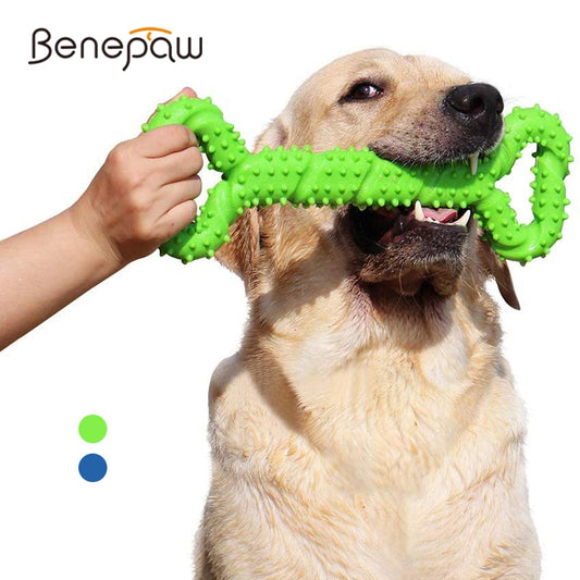 Interactive Dog Chew Bone with Convex Design, Mouth Cleaning Pet Toys For All Dog Sizes, Durable